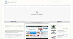 Desktop Screenshot of addproindia.net